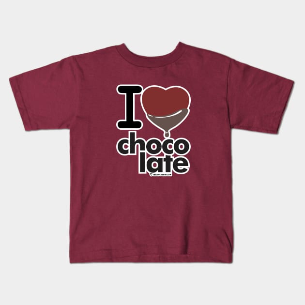 Chocolate Lovers Kids T-Shirt by The Chocoband